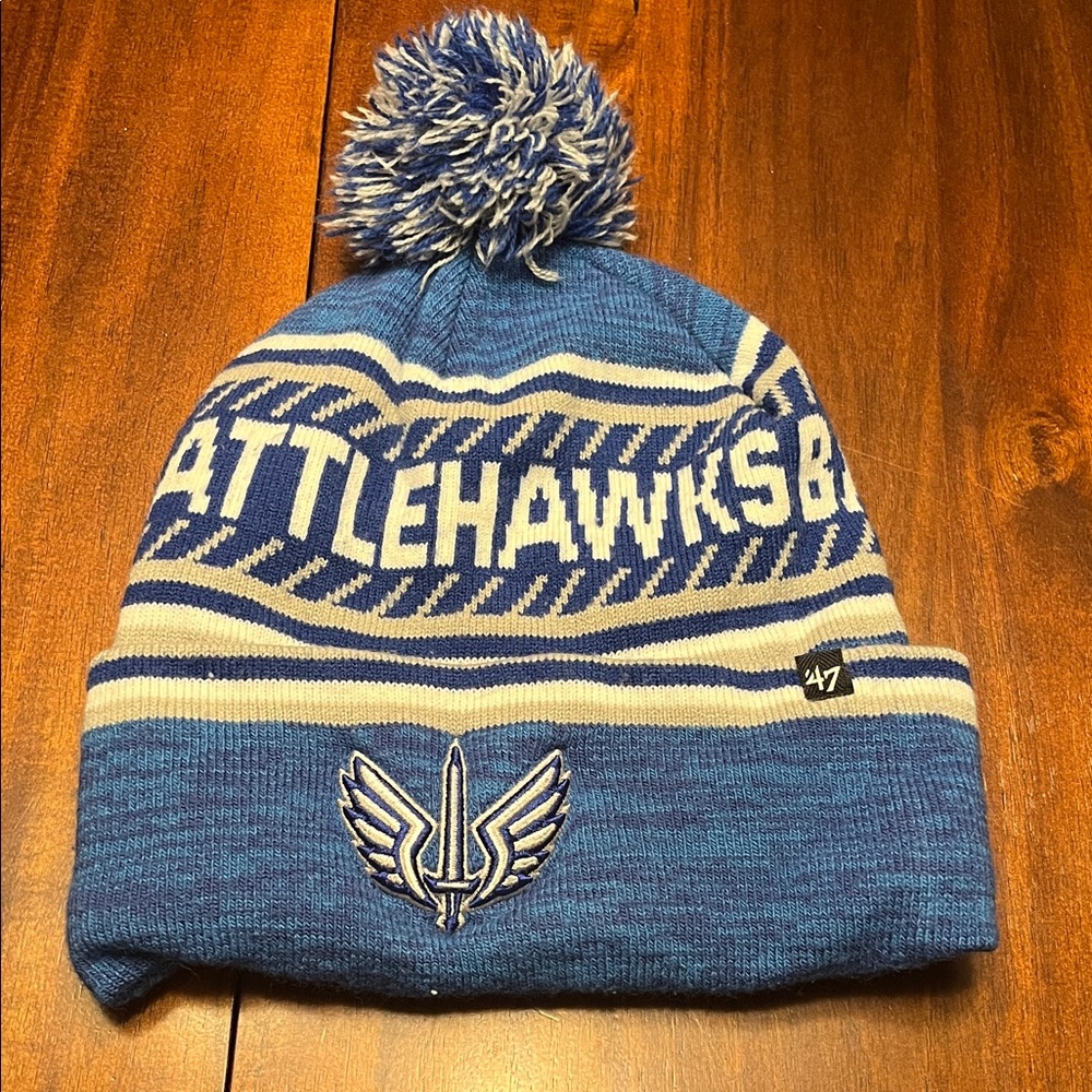 47 Brand Blue St. Louis Battlehawks Pom-Pom Beanie